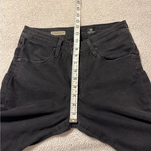 AG The Farrah High Rise Skinny Jeans Distressed Black Gray - Picture 7 of 13